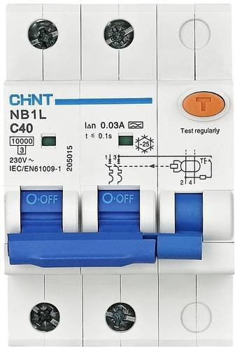 Chint FI-Schutzschalter und Leitungsschutzschalter RCBO 2-polig 16A 0,03A 240V 415V in Weiß - Bild 1