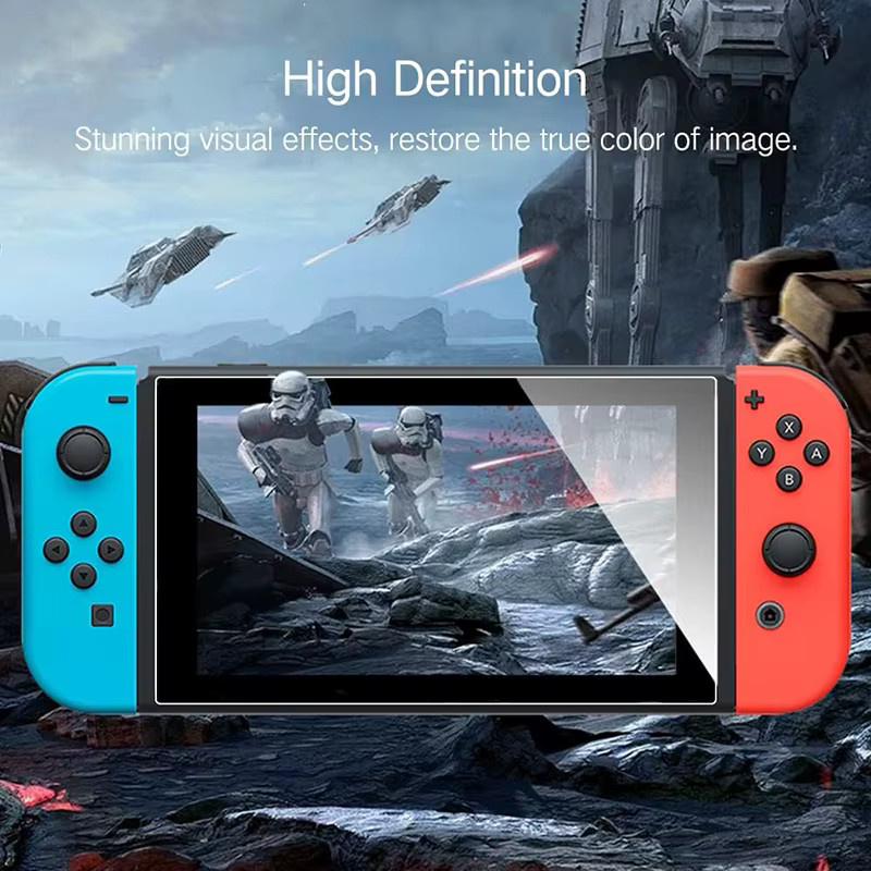 Nintendo Switch 2 HD-Schutzfolie aus gehärtetem Glas, transparent - Bild 4
