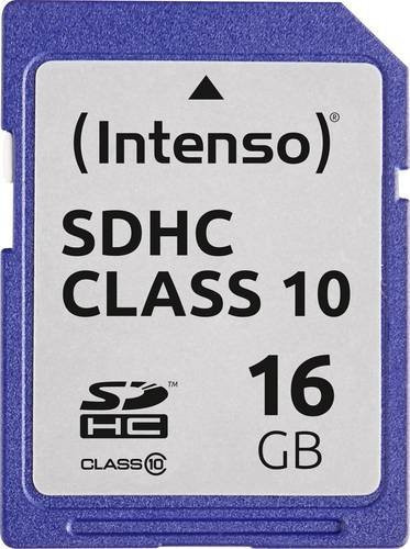 Intenso SDHC-Speicherkarte 16 GB Class 10 in Blau - Bild 1