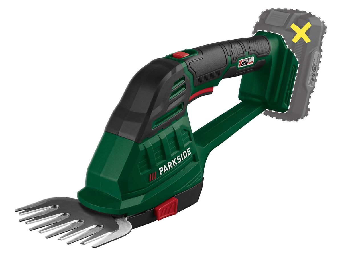 PARKSIDE Akku-Gras- und Strauchschere PAGS 20-Li A1, 20 V, ohne Akku und Ladegerät - Bild 1