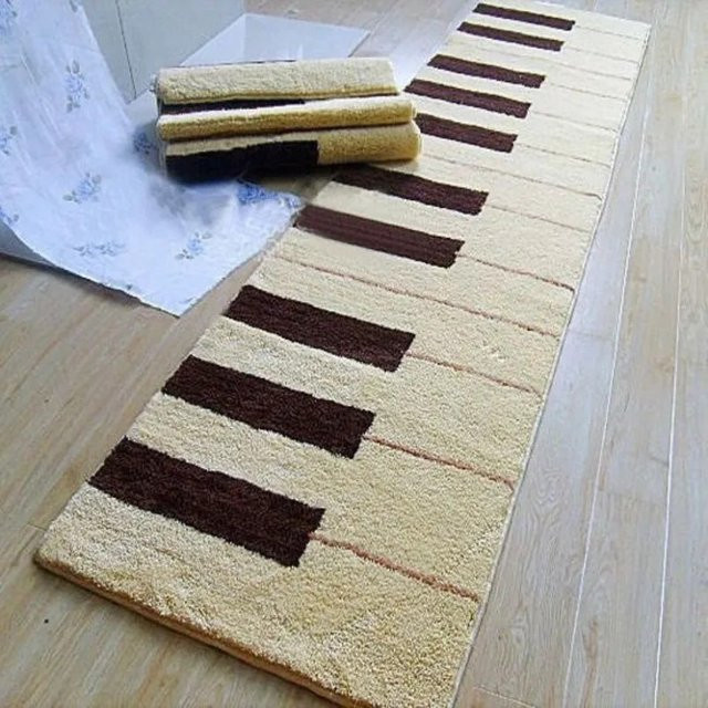 VIKAMA Klavier-Schalldämmteppich als rutschfeste und geräuschreduzierende Bodenschutzmatte für Wohnzimmer, Schlafzimmer oder Arbeitszimmer - Bild 1