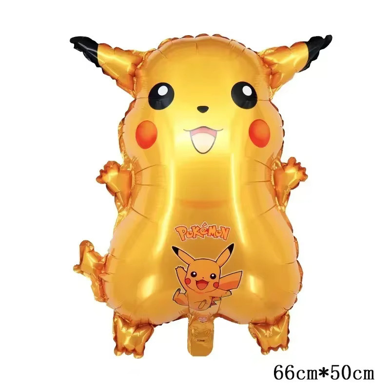 Potdemiel Pokemon Aluminium-Ballons Pikachu Squirtle Bulbasaur für Kindergeburtstag und Party-Dekoration - Bild 2