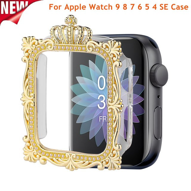CAOWTAN Uhrengehäuse PC, Roségold, für Apple Watch 40/41 mm und 44/45 mm - Bild 1
