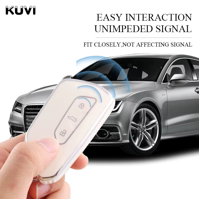 Kuvi TPU Schlüsselhülle für VW Golf 8 und Skoda Octavia A8 sowie Seat Leon MK4 - Bild 3