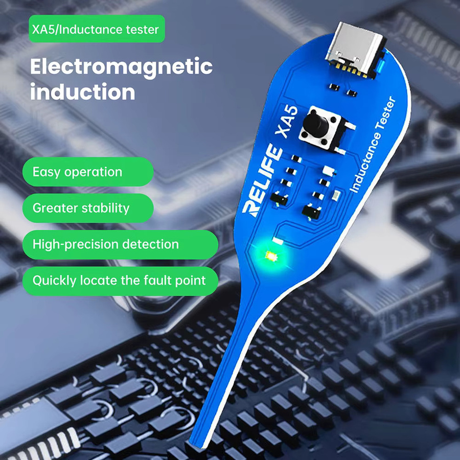 Aideepen M093B Induktivitätstester für Motherboard-Spulen und elektromagnetische Induktion zur schnellen Fehlerdiagnose mit USB-C Anschluss - Bild 4