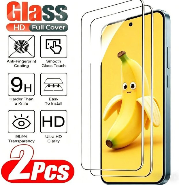 2 Stück Xiaomi Ultra-Klares Gehärtetes Glas Displayschutzfolie für Redmi Note 15 Pro 5G 14 13 12 Pro 14S 12S 15 15C 14C 13C 12C 10A in Transparent - Bild 1