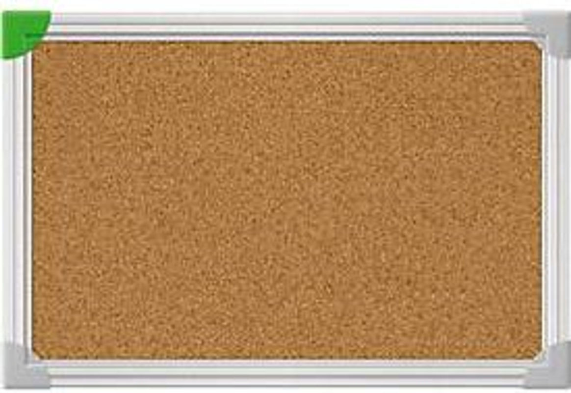 Franken Korktafel U-Act! Linie in Braun mit Aluminiumrahmen für die Wandmontage im Hoch- und Querformat, B: 40 cm, H: 60 cm - Bild 1