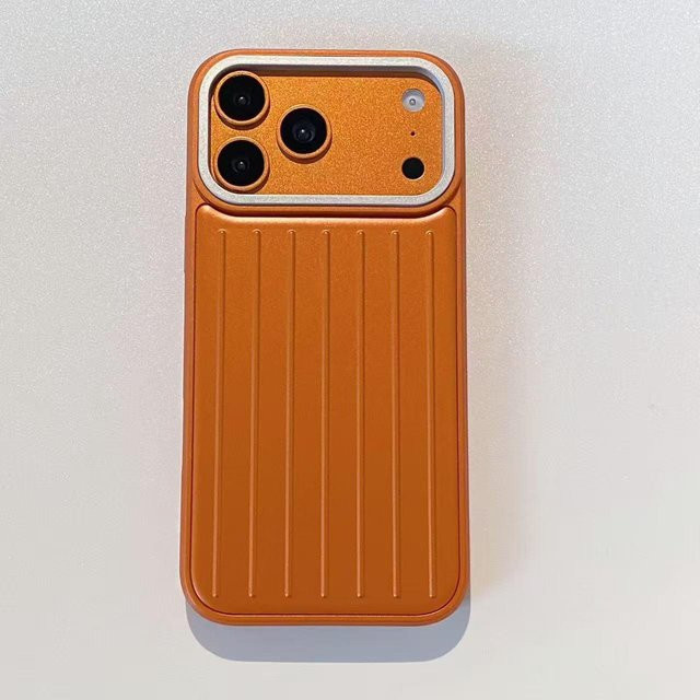 Hochwertige Handyhülle aus Aluminiumlegierung für Apple iPhone 17 Pro, iPhone 16, iPhone 17 und iPhone 14 Pro in Orange - Bild 1