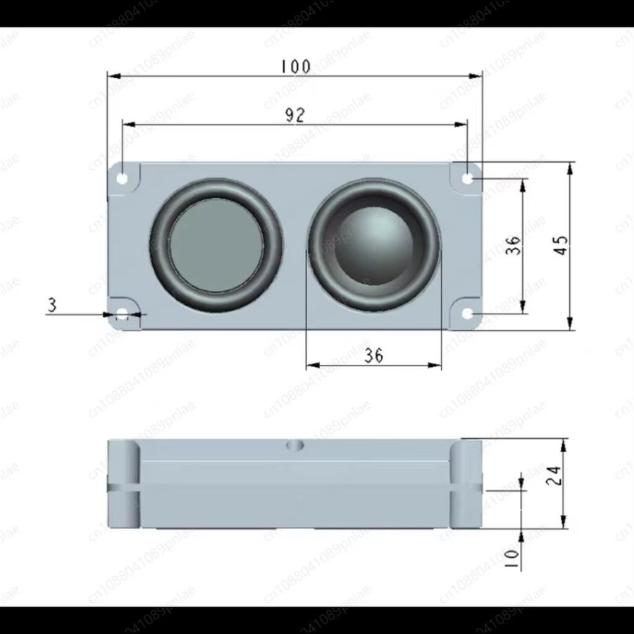Interner PC-Gehäuselautsprecher mit integrierter Soundkarte und Dual-Lautsprecher, 9-poliger USB-Anschluss, Schwarz - Bild 3
