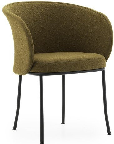 Normann Copenhagen Knit Sessel in Schwarz mit Strickoptik und Stahlgestell - Bild 1