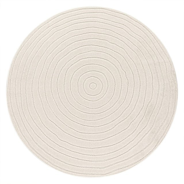 In- & Outdoor-Teppich Cotara in Creme/Beige, rund, Durchmesser: 160 cm - Bild 1