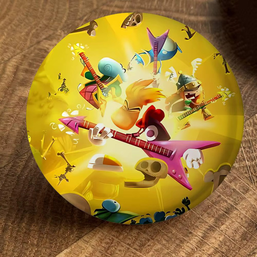 R-Rayman Cartoon Abzeichen Runde Brosche, Unisex - Bild 3