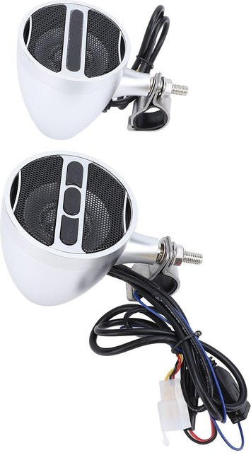 Wasserdichtes Bluetooth MP3 Radio System für Motorrad und ATV mit Stereo Sound in Weiß - Bild 1