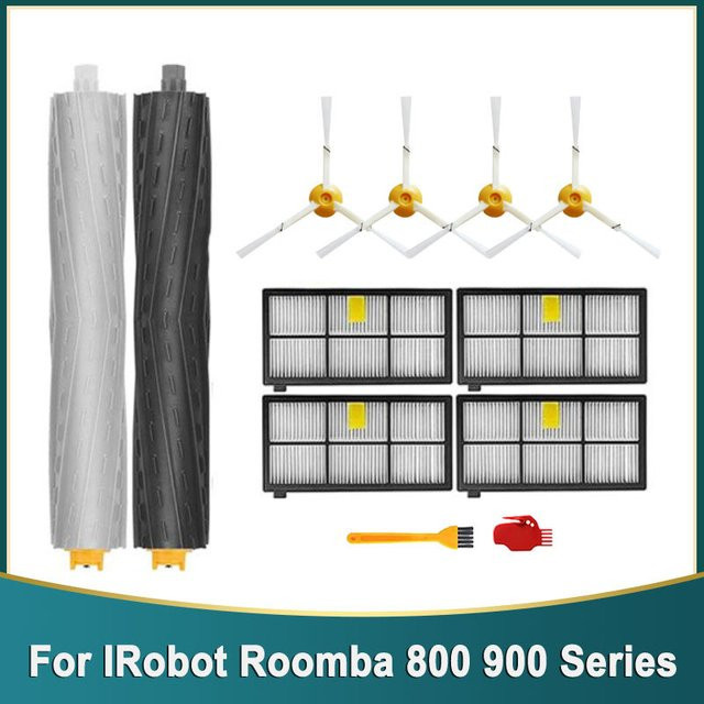 Ersatzteil-Set für iRobot Roomba 800 900 980 990 Serie mit HEPA-Filtern und Seitenbürsten - Bild 1
