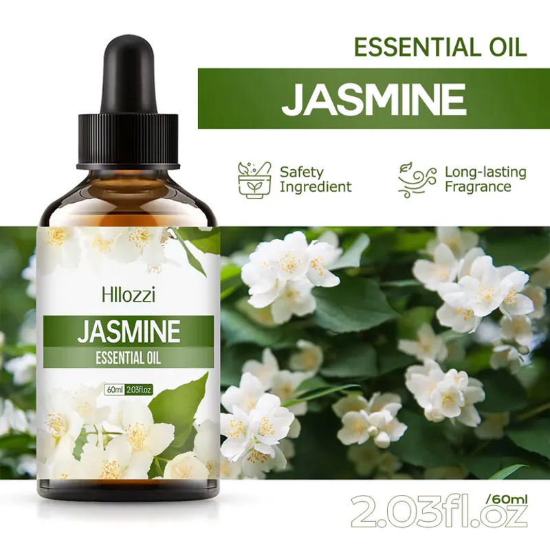 Hllozzi Ätherisches Jasminöl für die Gesichtspflege und Aromatherapie, floral, braun - Bild 2