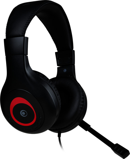 Bigben Wired Stereo On-Ear Headset in Schwarz/Rot mit 3,5 mm Klinkenanschluss für PC, Mobile und Nintendo Switch - Bild 1
