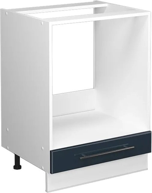 Vicco Herdumbauschrank Fame-Line Dunkelblau Hochglanz/Weiß Breite: 60 cm ohne Arbeitsplatte - Bild 1
