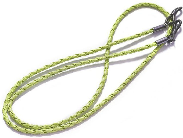 YULIN Brillenkette Lederseilkette, geflochten, grün - Bild 1