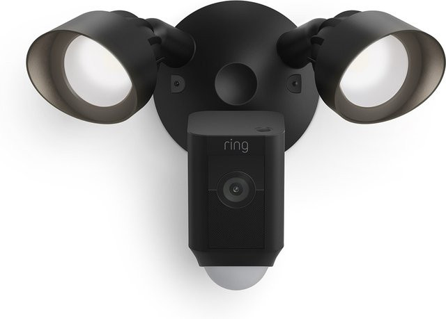 Ring Floodlight Cam Wired Plus in Schwarz - Bild 1
