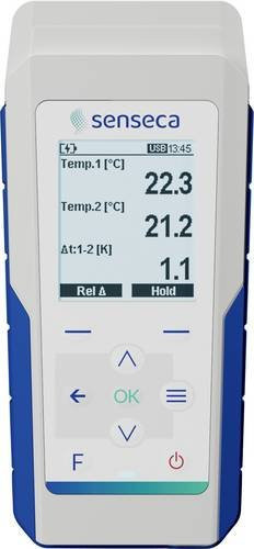 Senseca PRO 131.2 Temperatur-Messgerät in Weiß mit Fühler-Typ K, J, N, S, T, E, B, R für den Bereich -220 bis +1768°C - Bild 1