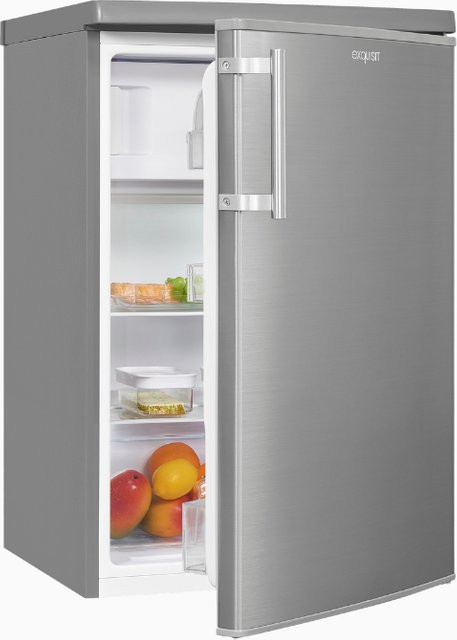 KS516-4-HE-040E Kühlschrank in Silver Inoxlook mit reversiblem Türanschlag und LED-Innenbeleuchtung - Bild 1