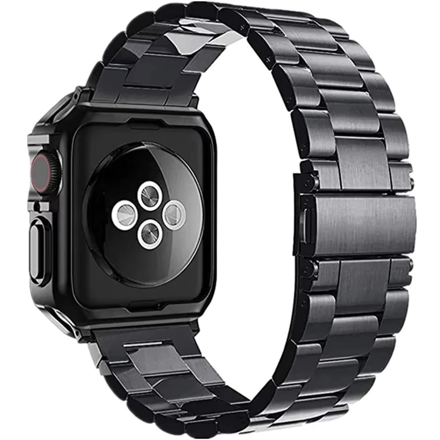 CAOWTAN Uhrenarmband Edelstahl, TPU-Schutzhülle, Unisex - Bild 2