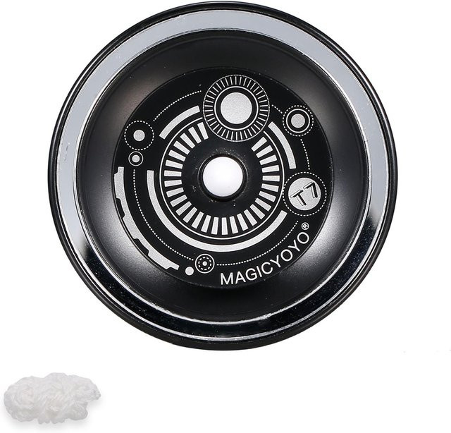 MagicYoyo T7 Yoyo für Anfänger mit schmalem Lager und Stahlachse, schwarz - Bild 1