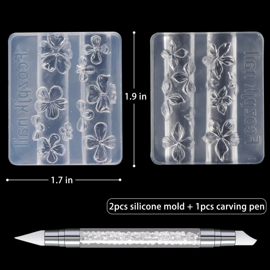 MAFANAILS Nail Art Silikon Schablone, 3D Blume, NO.5 - Bild 4