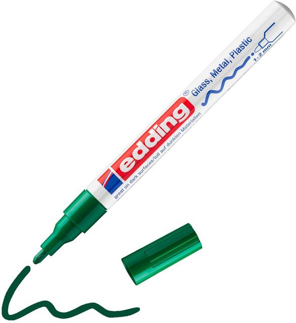 Edding 751 Glanzlack-Marker Permanent Grün mit 1 mm Spitze - Bild 2
