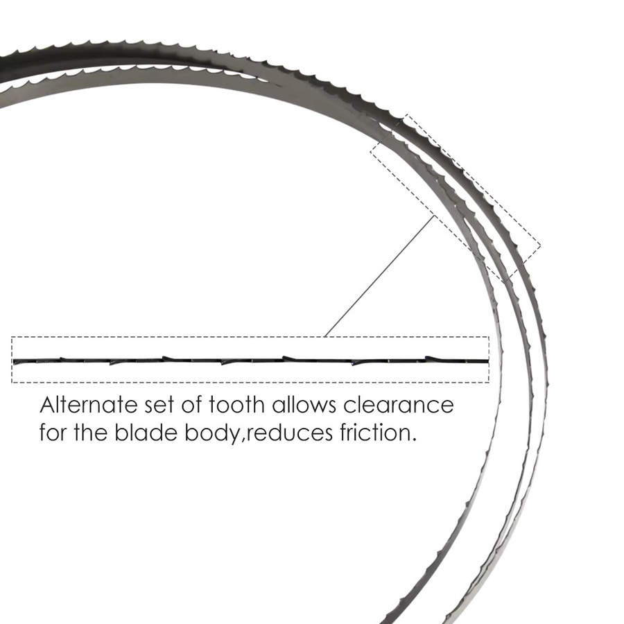 TASP 3-teiliges Bandsägeblatt-Set für 9 Zoll Bandsägen mit 6 TPI und 14 TPI, Länge: 1575 mm - Bild 4