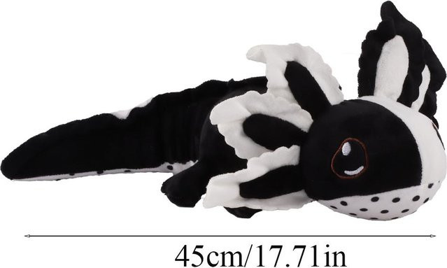 Wucifang Bags Eidechsen-Stofftier, Kuscheltier, schwarz, ab 3 Jahre - Bild 1