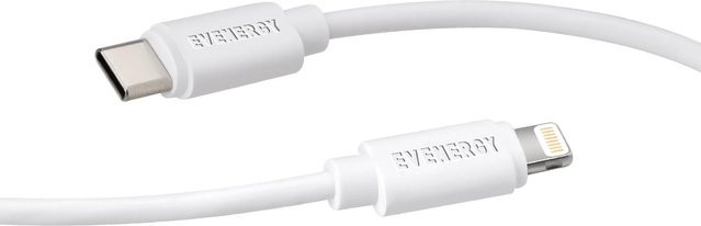 SBS USB-C auf Lightning Kabel für iPhone und iPad in Weiß - Bild 1