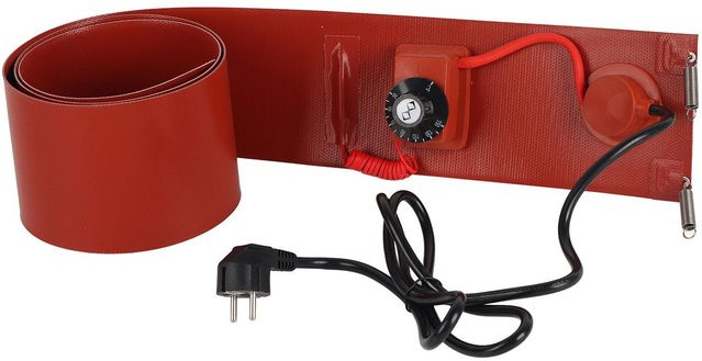 Koogeelife Metall-Trommelheizer aus Silikon, 1000W, 30-150 Grad Celsius, für 200L Fässer, Farbe: Rot, B/H: 12,5 x 174 cm - Bild 1