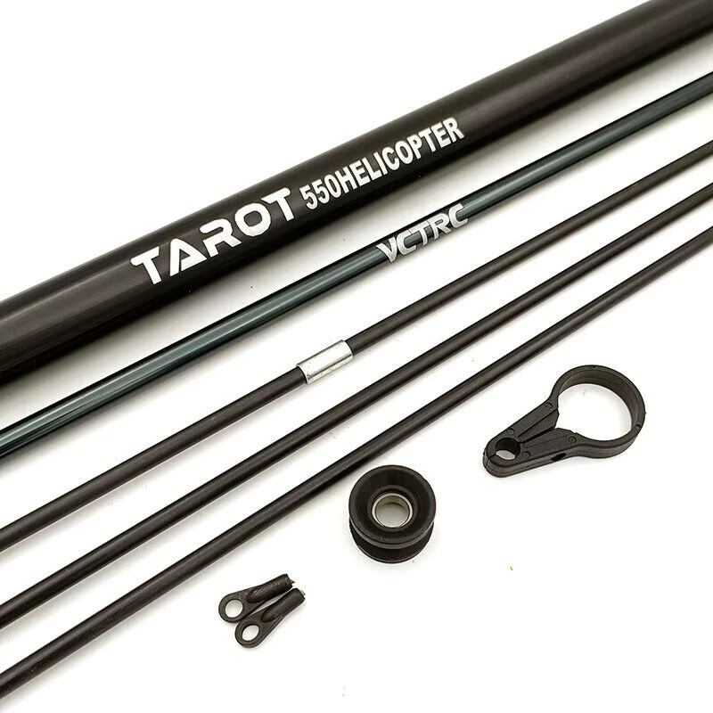 AEOLIAN RC 550 Torque Tube Tail Servo Rod Tail Boom Brace, Zubehör, Metall, Schwarz, ab 14 Jahre - Bild 2