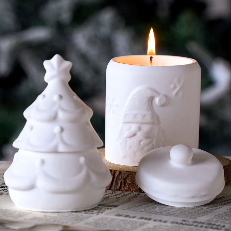 UDOCOOL DIY Glasform für Weihnachtsmann und Weihnachtsbaum aus Gips oder Harz zur Herstellung von handgemachtem Weihnachtsschmuck - Bild 5