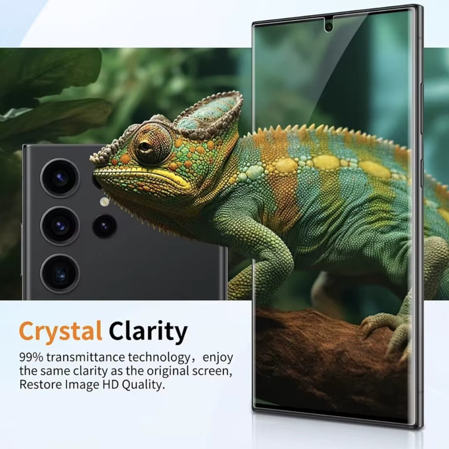 3er-Pack Displayschutzfolie für Samsung Galaxy S26 S25 S24 S23 S22 S21 Ultra und Note 20, transparent mit Installations-Kit zur staubfreien Positionierung - Bild 2