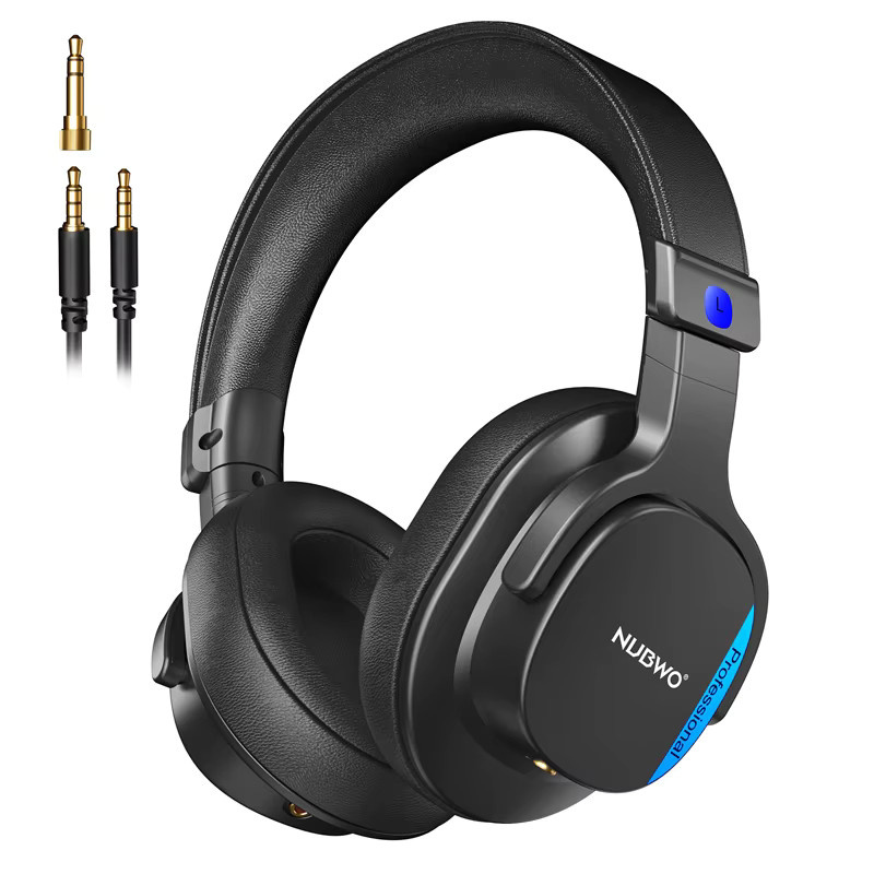 NUBWO Over-Ear Studio-Kopfhörer Hi-Res Professionelle Monitor-Headsets Schwarz mit 3,5 mm Jack und abnehmbarem Anschluss - Bild 6