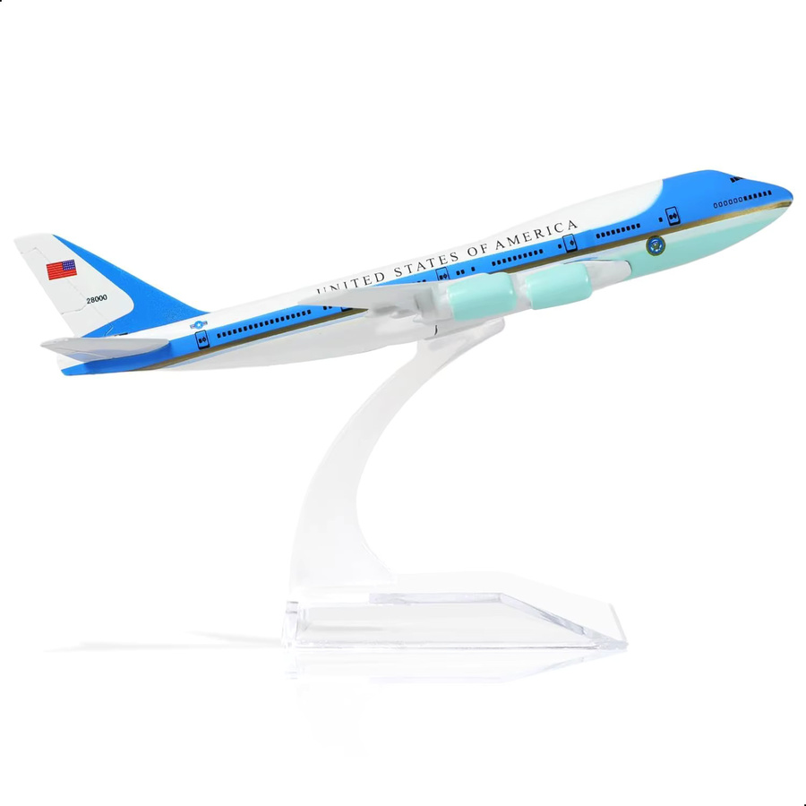 ZOCO The Air Force One 747 Modellflugzeug, 1:400, Metall - Bild 6