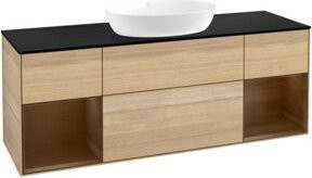 V&B Waschtischunterschrank Finion in Eiche, Breite: 160 cm, Tiefe: 50,1 cm, Höhe: 50,1 cm - Bild 1