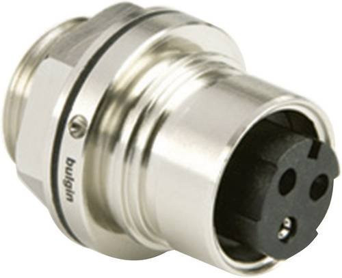Bulgin PXM6012/03S/ST Rundstecker Buchse Serie 3 Einbau Silber - Bild 1
