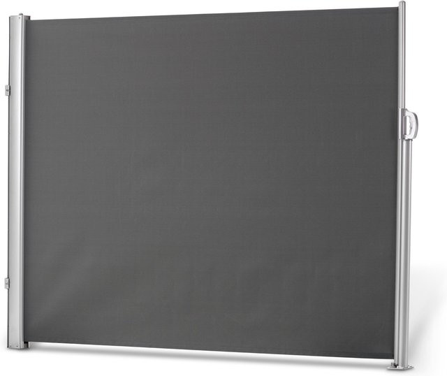 Leco ausziehbare Seitenmarke in Anthrazit aus Aluminium, Stahl und Polyester, Höhe: 180 cm, Länge: 300 cm - Bild 1