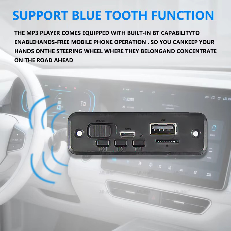 ARuiMei 2er-Set Bluetooth 5.0 Mini-Verstärkerplatine mit schwarzem Gehäuse, 2x3W, USB-C-Anschluss, für FiiO-Player und tragbare Lautsprecher, DC 3,7-5V - Bild 5