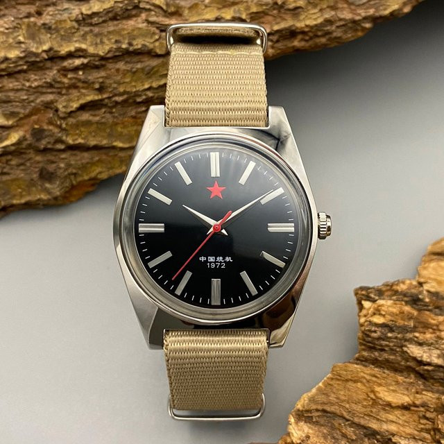 HEIMDALLR Armbanduhr, Handaufzug, 36 mm, Schwarz, Herren - Bild 1