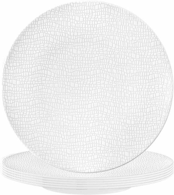 Seltmann Weiden Frühstücksteller Life Fashion aus Keramik, Weiß, 6er Set, Durchmesser: 22,5 cm - Bild 1