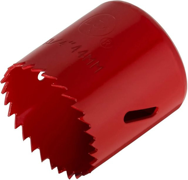 LUX-TOOLS Lochsäge aus Stahl in Rot mit 44 mm Durchmesser - Bild 1