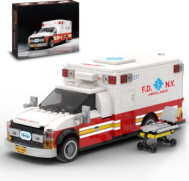 AMAZINGBLOKS Amerikanischer Krankenwagen, Bausteine, 660 Teile - Bild 1