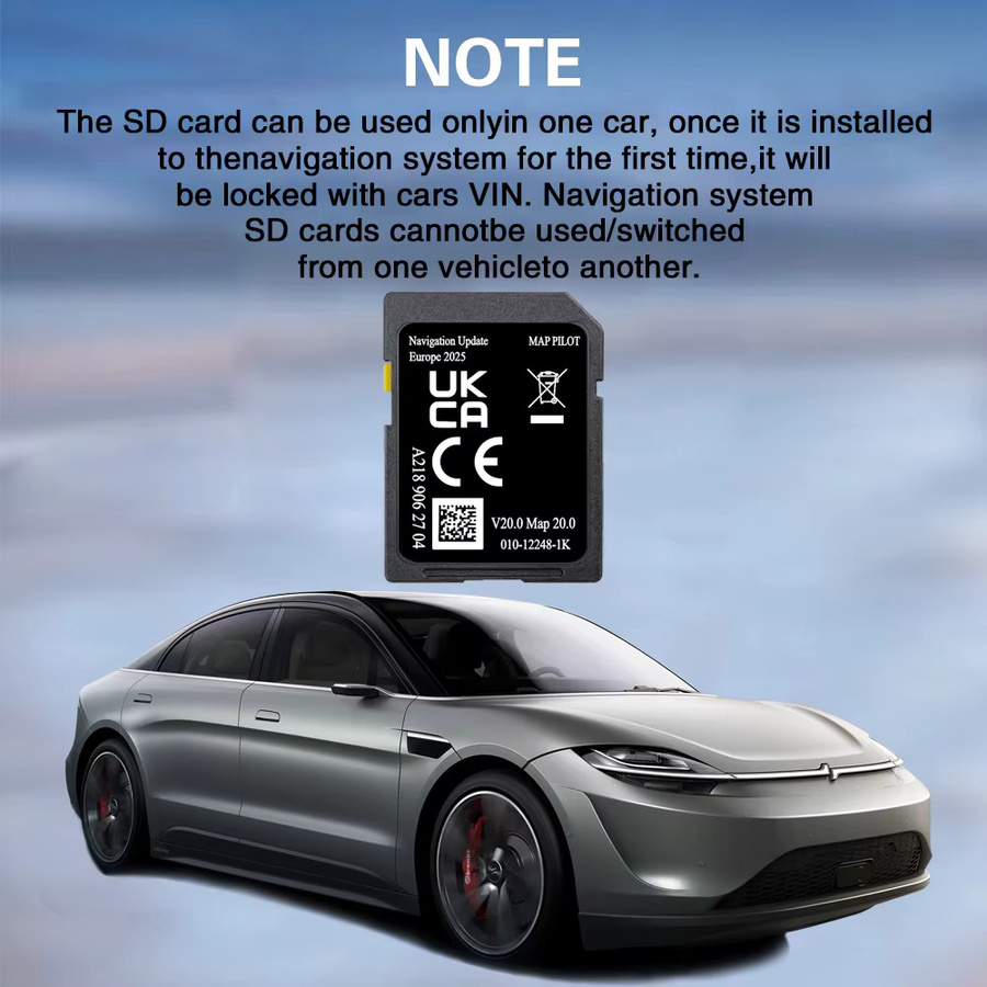NAVINESA GPS-Navigationskarte Europa für Mercedes A-Klasse W176 (2014-2020), 32GB SD-Speicherkarte - Bild 5
