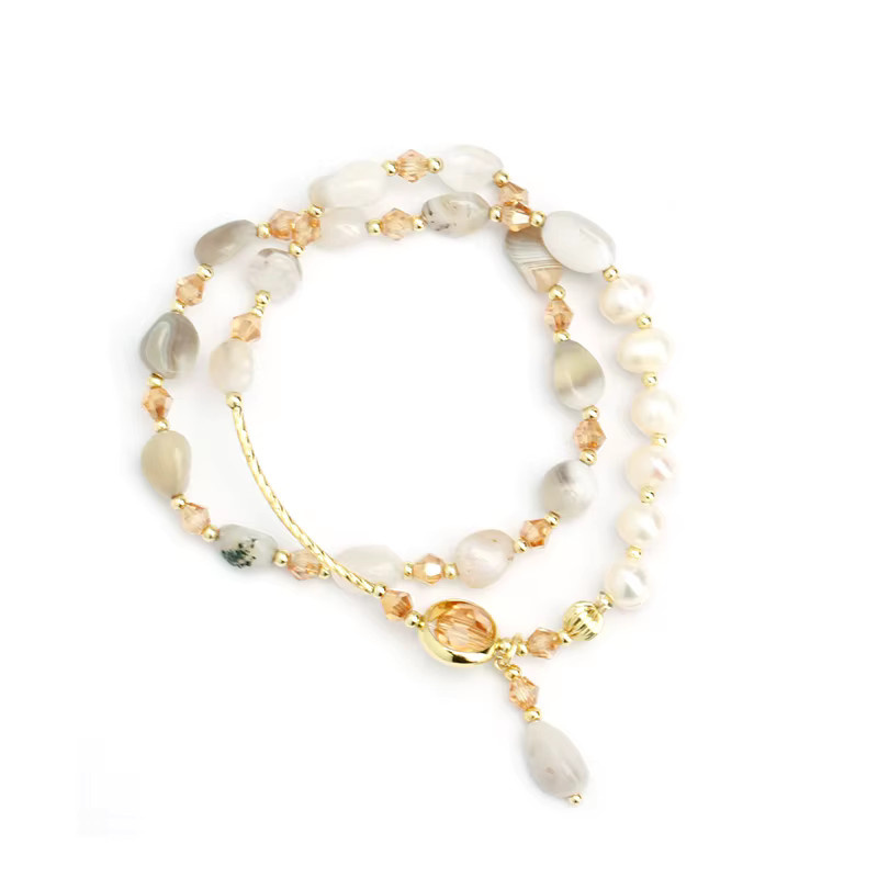 Taoya Armband, Natursteinperlen, Perlenmetall, Damen - Bild 5