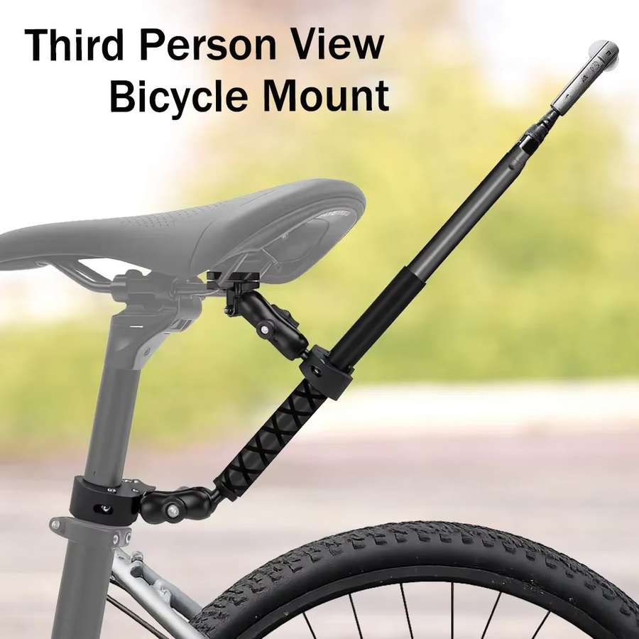 Erchang Fahrrad-Heckhalterung Montage-Kit für Insta360 x5 x4 x3 in Schwarz - Bild 2
