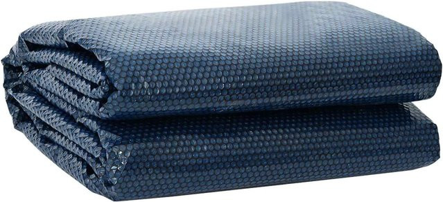vidaXL Poolabdeckung aus Kunststoff in Schwarz und Blau, B/B: 800 x 400 cm - Bild 1